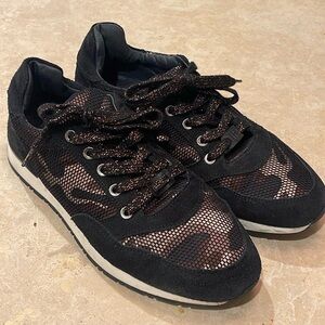 Ilse Jacobson Animal Print Suede Sneakers